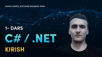 C# / .NET - Kirish DotNet | Dasturlash | O