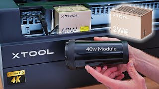 Xtool 40 watt Laser Diode and 2 Watt IR Engraving Comparison #xtool #laser #tumbler #woodworking