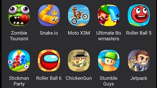 Zombie Tsunami , Snake.io , Moto X3M , Ultimate Bowmasters , Roller Ball 5 screenshot 2
