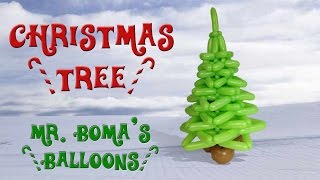 Christmas Tree Balloon Animal Tutorial (Balloon Twisting and Modeling #40)