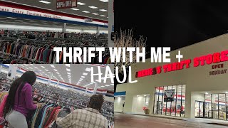 THRIFT WITH ME FOR MY DREAM WARDROBE + TRY- ON HAUL! | THRIFTIN’ THURSDAYS 001