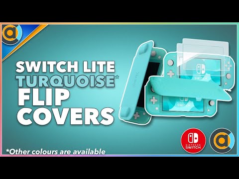 Nintendo Switch Lite Turquoise Flip Covers. Alternative Accessories to the Official Flip Cover