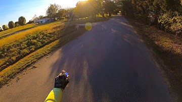 Using an Air Horn to keep Dog from Attacking Amputee Cyclist Aaron Smith in Callisburg, TX