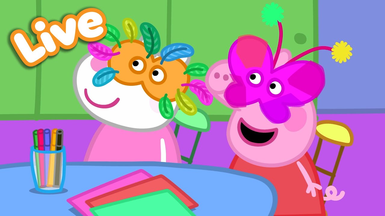 🔴 LIVE 24/7: Peppa Pig Playtime Fun! 👗🌈 | Peppa Pig's Pretend Play | FULL EPISODES