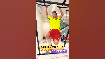 GOTTA GO FASTER 🤯 AGILITY CIRCUIT 🌟 #shorts #speedandagility #ninja