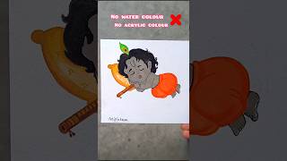 Krishna ji cute drawing😍 #shorts