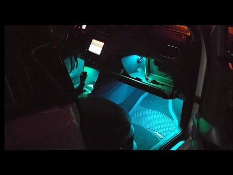 תאורת רקע לדים ברכב פולקסווגן פולו 2012 - AMBIENT RGB LEDS INSTALLATION ON VW POLO 212