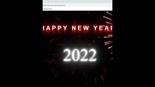 Happy new year 2022! ( Created using HTML and CSS )