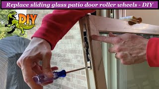 Replace sliding glass door roller wheels - DIY