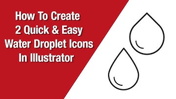 Create Two Quick and Easy Water Drop Icons in Adobe Illustrator