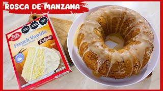 PASTEL DE CAJITA SABOR MANZANA 🍎 Rosca de manzana con PASTEL DE CAJITA!!