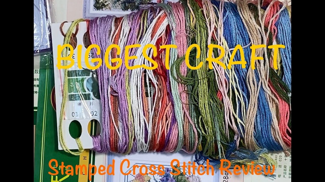 #biggestcraft stamped cross stitch review