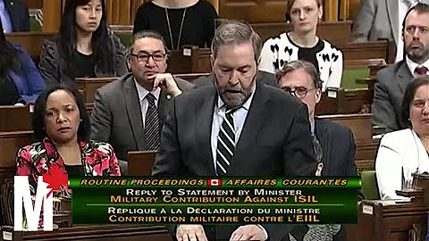 Mulcair quotes retired diplomat Paul Heinbecker