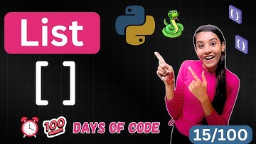 15 /100 days of code in python || list in python || hindi tutorial || "study with engineers"