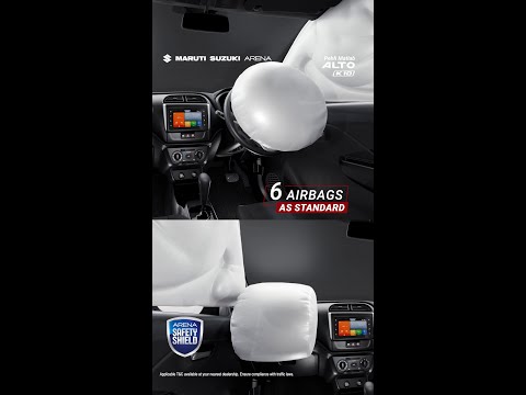 6 Airbags as Standard in Alto K10!