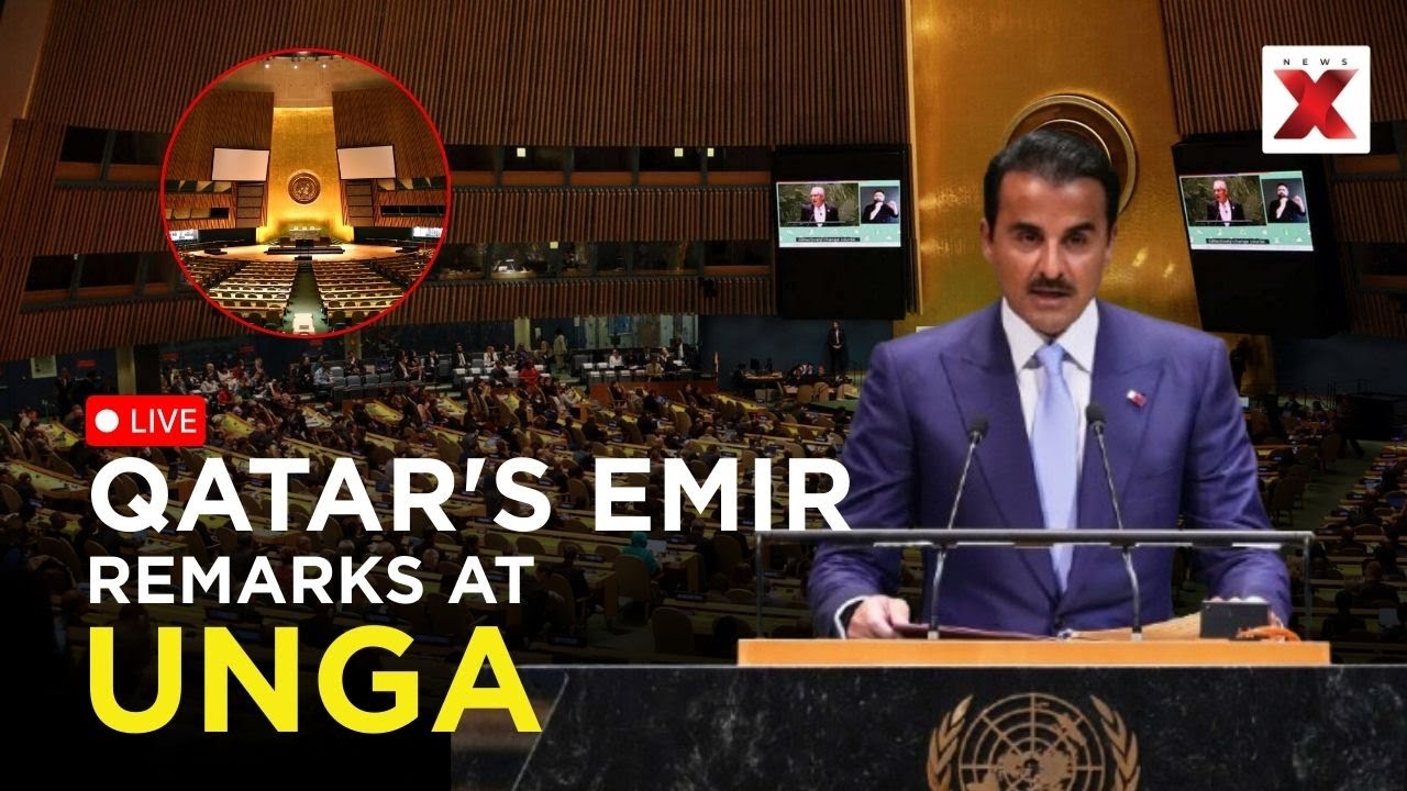 Qatar Emir UN Speech LIVE: Israeli Strike on Doha Aimed to Derail Gaza Ceasefire Talks