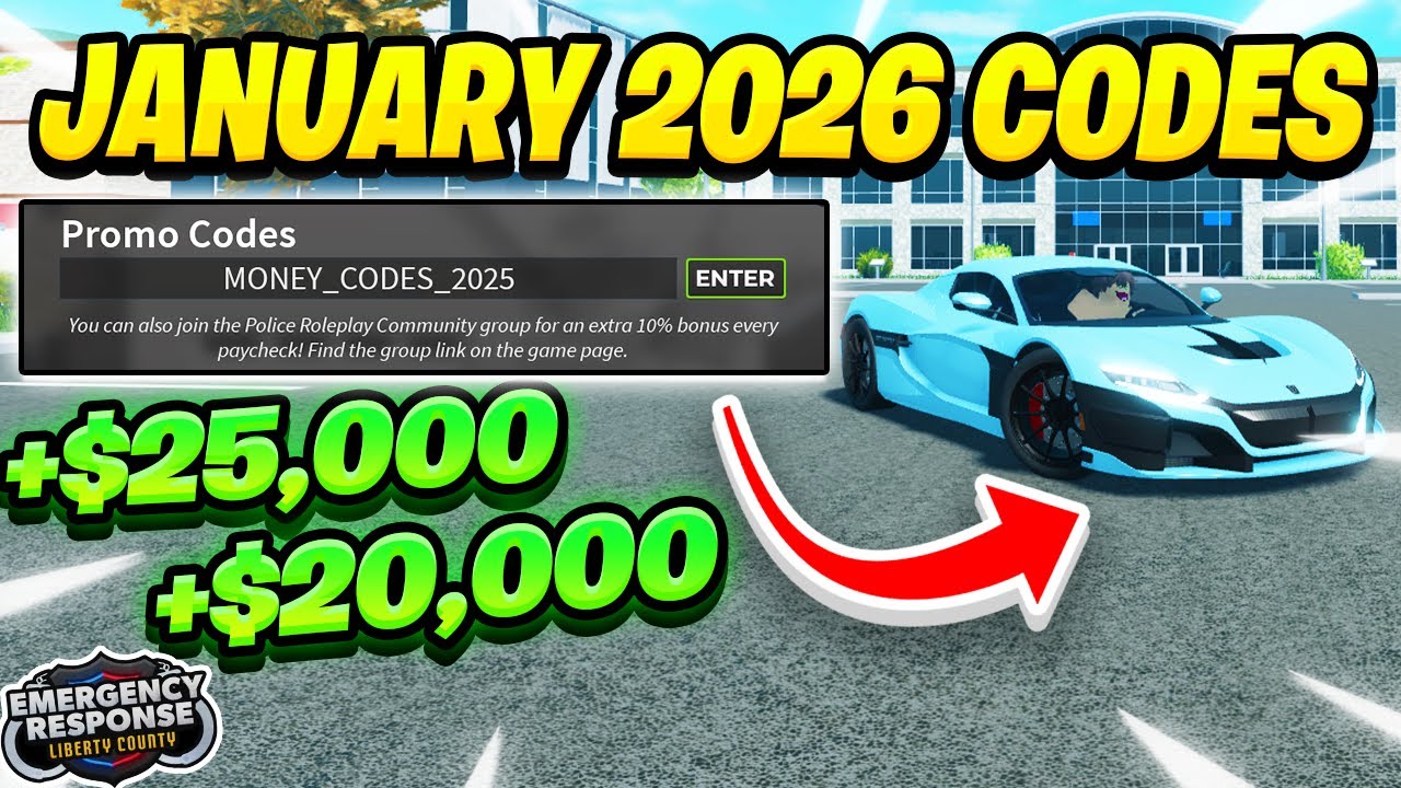 ALL WORKING CODES IN ROBLOX ERLC JANUARY 2026 Emergency Response 