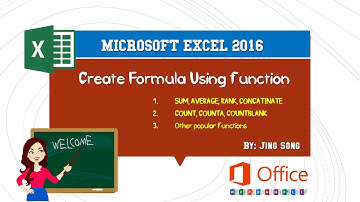 How to use SUM-AVERAGE-RANK-IF-COUNT-COUNTA-COUNTBLANK-COUNTIF-COUNTIFS-MIN-MAX in excel