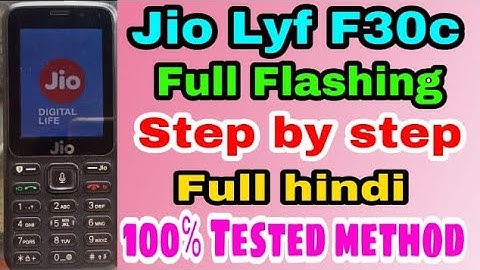 Jio Lyf F30c Full Flashing Solution 100% Working.