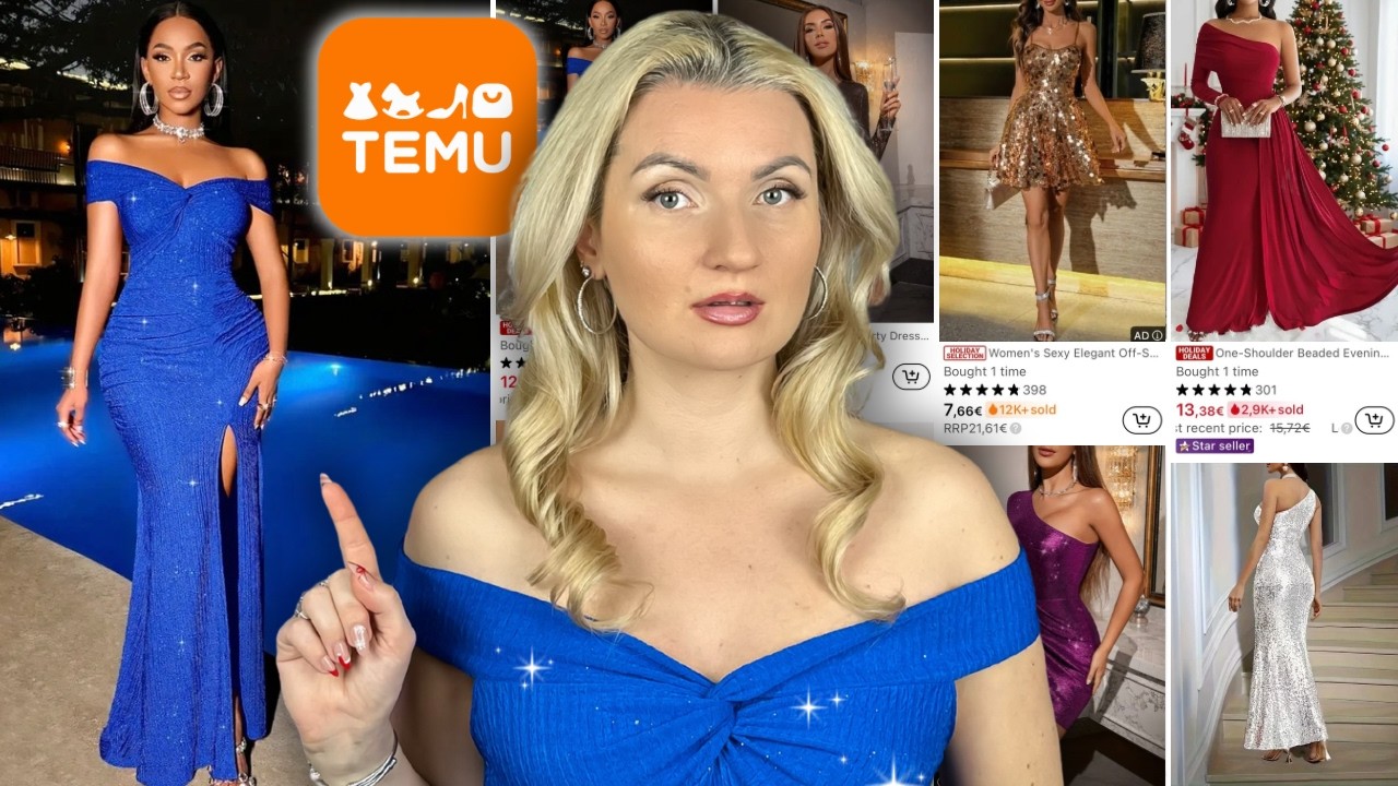 Trying CHEAP Party Dresses From TEMU *for new years eve*