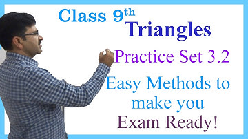 Triangles - Practice Set 3.2 - Class 9 - SSC Board Geometry - Maharashtra Board New Syllabus