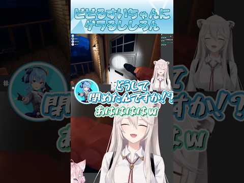 【ホロライブ切り抜き】ビビるすいちゃんにゲラるししろん #shorts #獅白ぼたん #白上フブキ #星街すいせい #博衣こより #ホロライブ #hololive #ショート