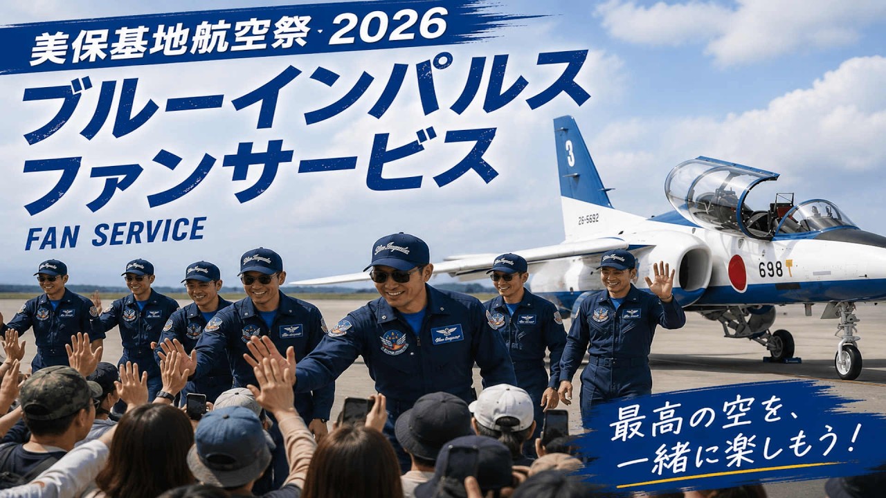 ブルーインパルス・ファンサービス 美保基地航空祭2026 - YouTube