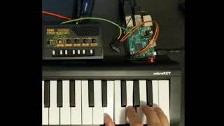 Korg Monotron via USB Keyboard with DIY MIDI to CV controller