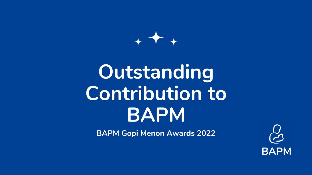 Outstanding Contribution to BAPM 2022 - YouTube