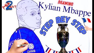 Mastering Kylian Mbappe Drawing Techniques | Secrets to Perfect Kylian Mbappe Portrait