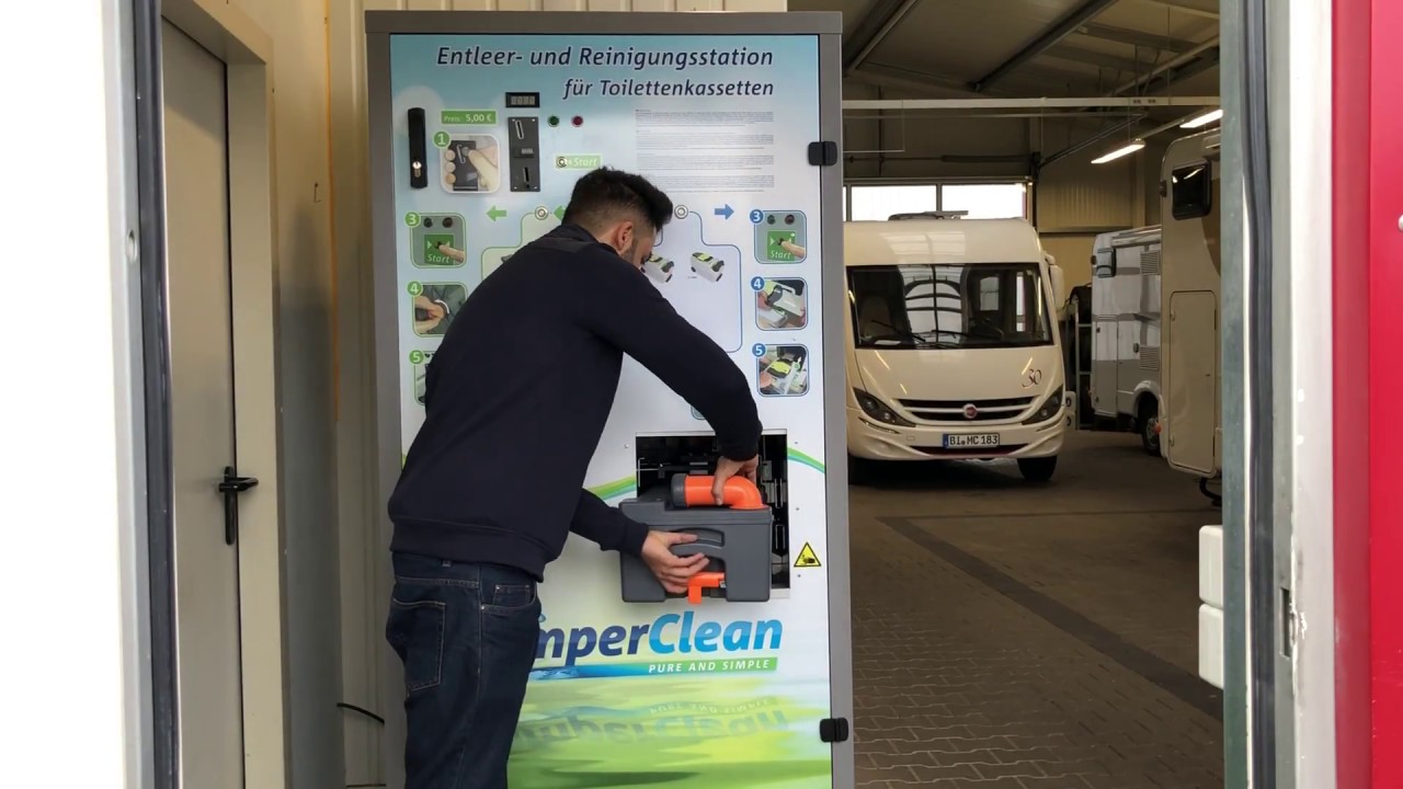 CamperClean Entleer- und Reinigungsstation bei MietCamper