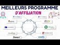 Les meilleurs programme daffiliation 2024