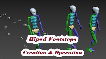 Biped FootSteps Creation & Operation in 3ds max