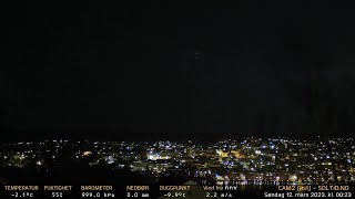 Timelapse Cam 2 - Natt til 12. mars 2023