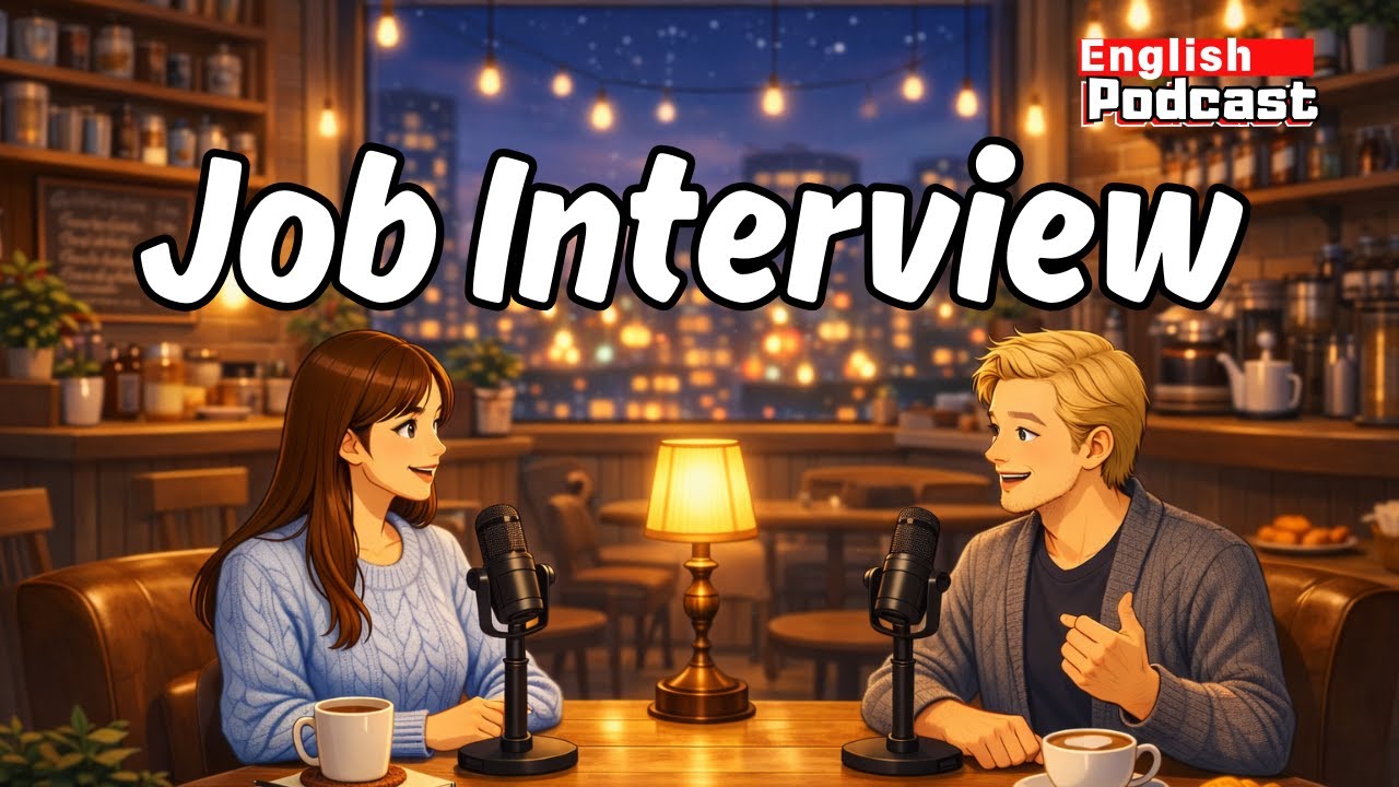 Job Interview English Conversations (A2–B1) | Calm Answers, Real Examples
