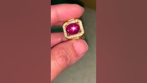 Nhẫn nam Ruby sao Yên Bái lên vàng sáng đẹp #ruby #diamond #love #gemstone