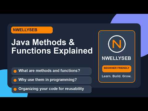 Java Methods & Functions Explained