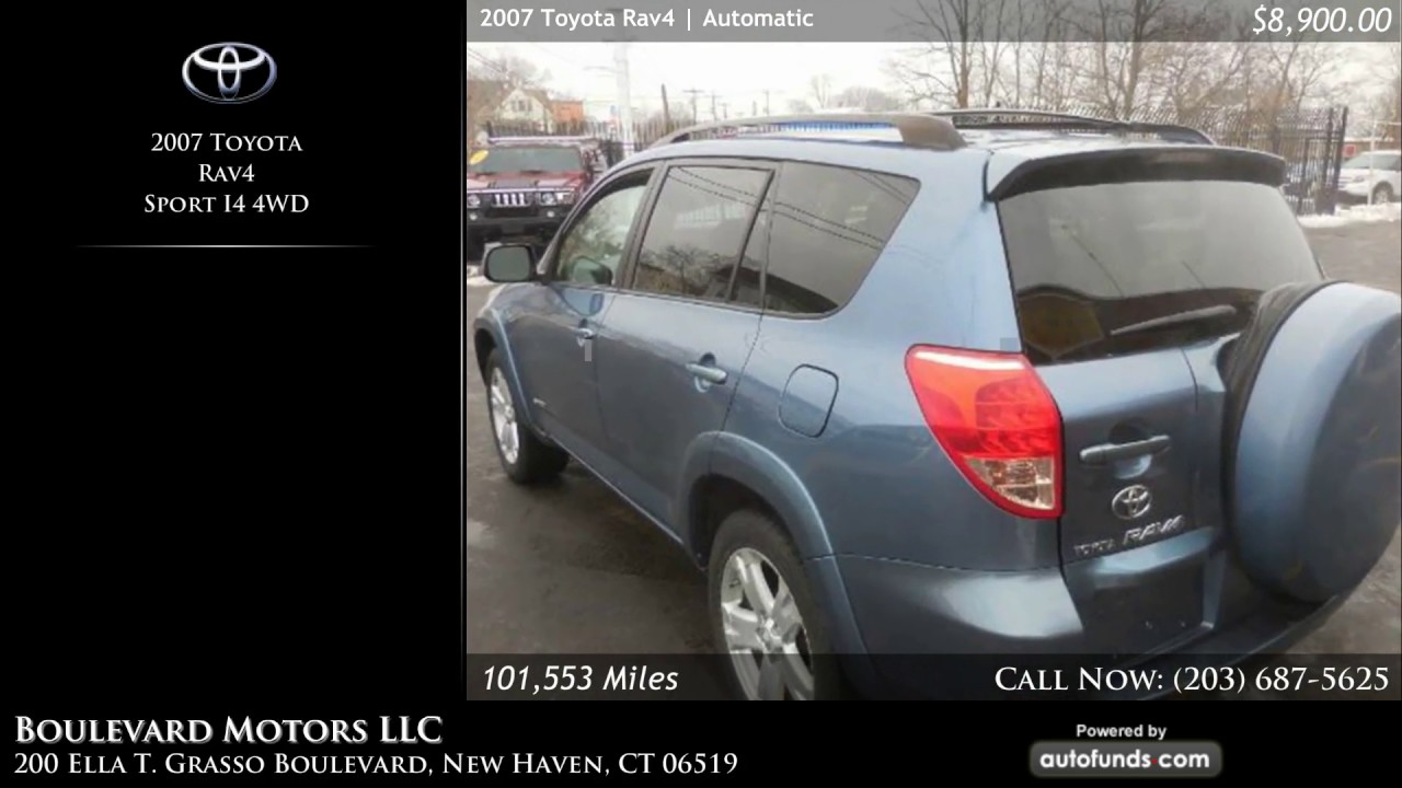 Used 2007 Toyota Rav4 Boulevard Motors LLC, New Haven, CT SOLD YouTube