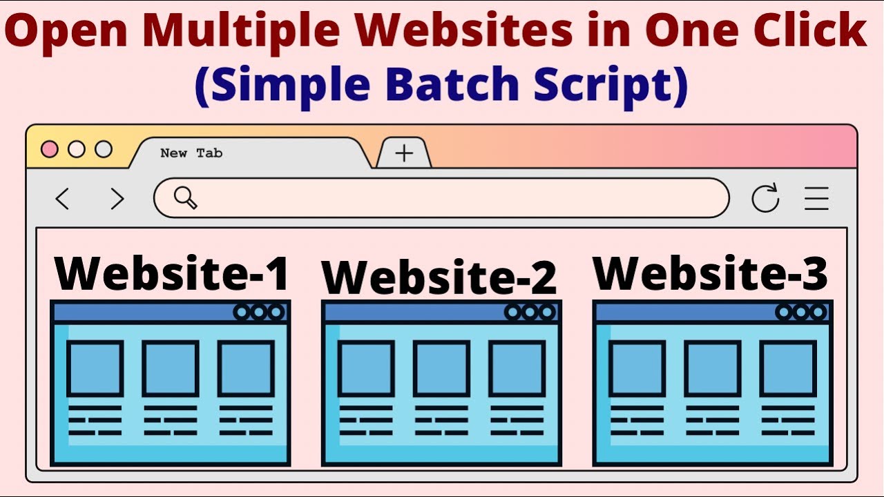 Open Multiple Websites in One Click - YouTube