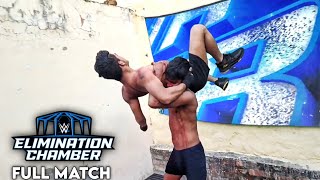 WWE Brock Lesnar vs Bobby Lashley Elimination Chamber 2023 Full Match | Backyard Wrestling