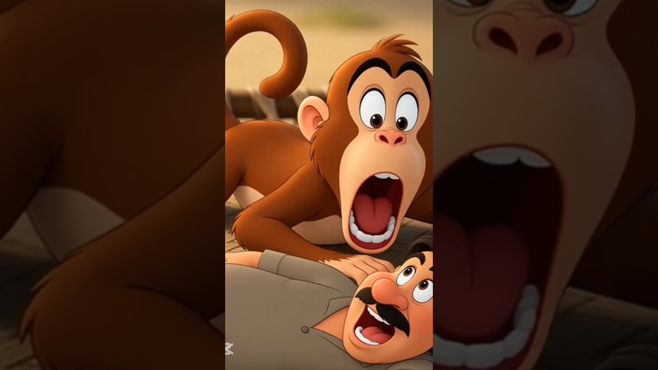 “Dara Hua Bandar Aur Chacha Ki Charpai”😂🐒