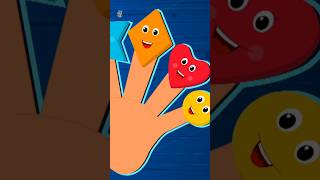 Shapes Finger Family for Babies #nurseryrhymes #shorts