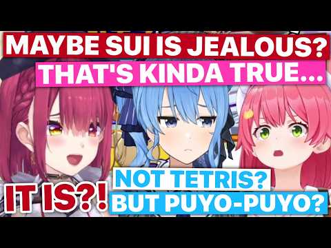 Marine Thinks Suisei Is Jealous Miko Not Playing Tetris (Sakura Miko / Hololive) [Eng Subs]