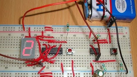 7 Segment Counter using 555 and IC 4026