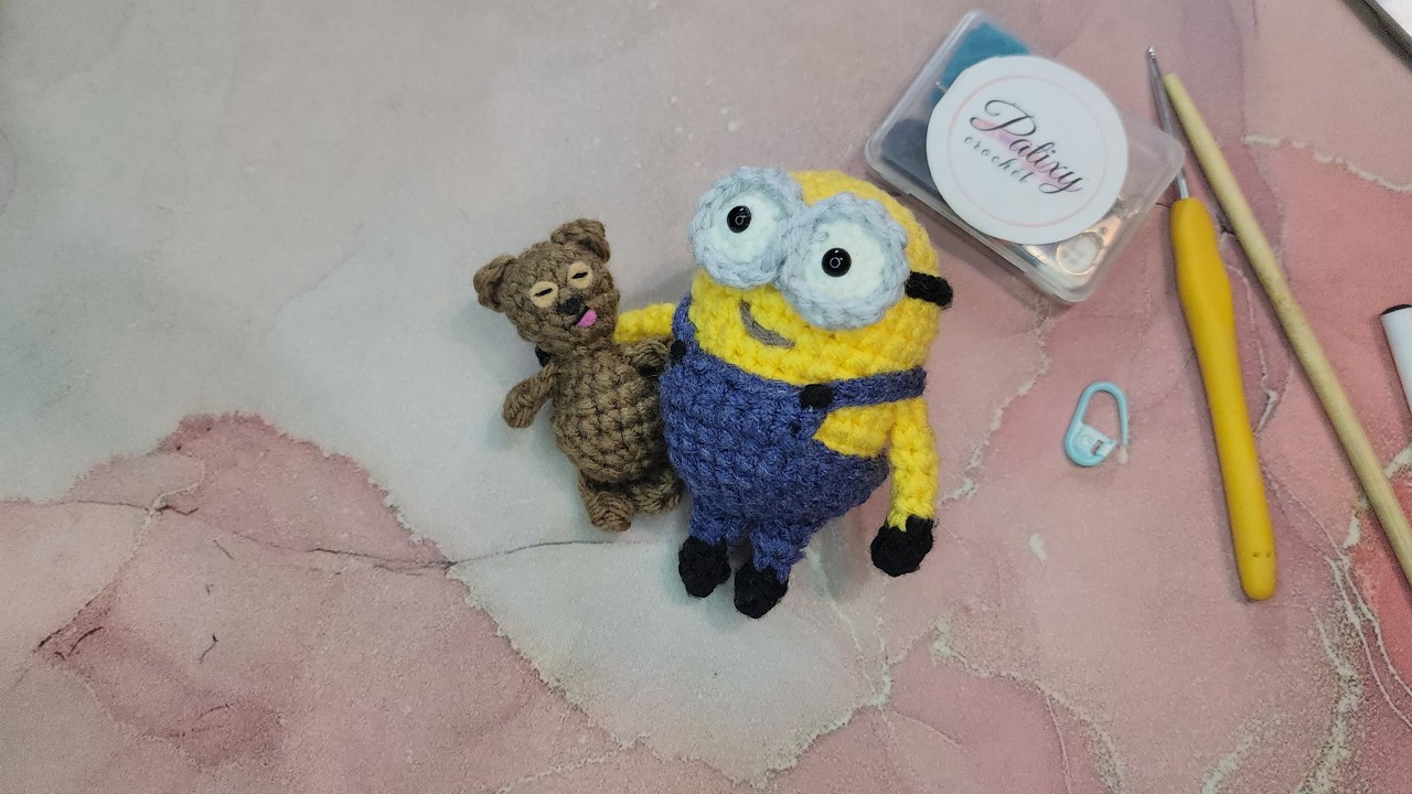 Osito de Bob Amigurumi de los MINIONS Mi Villano Favorito