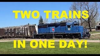 I Got Lucky To Catch This Train Before Driving To Lake Superior! #train #trains #trainvideo