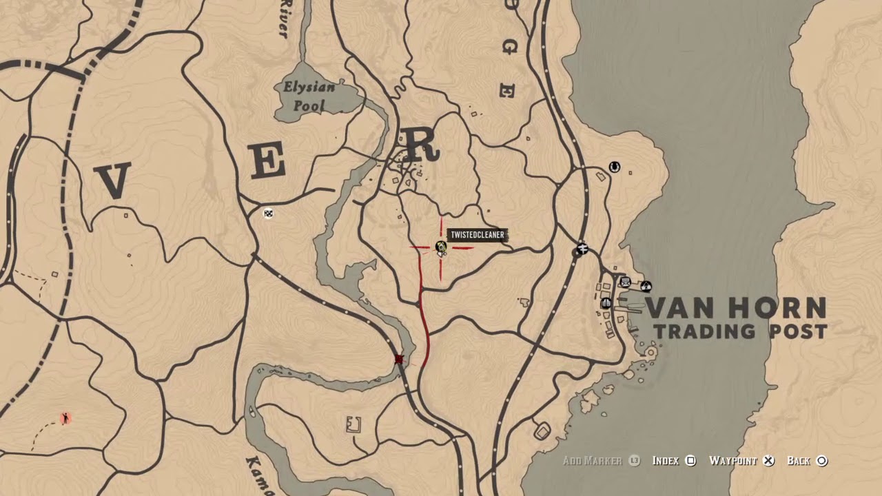 Карта сокровищ чика rdr 2