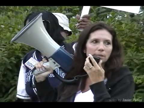 Cheri Honkala, Kensington Welfare Rights Union (KWRU), speaks at Philadelphia vigil