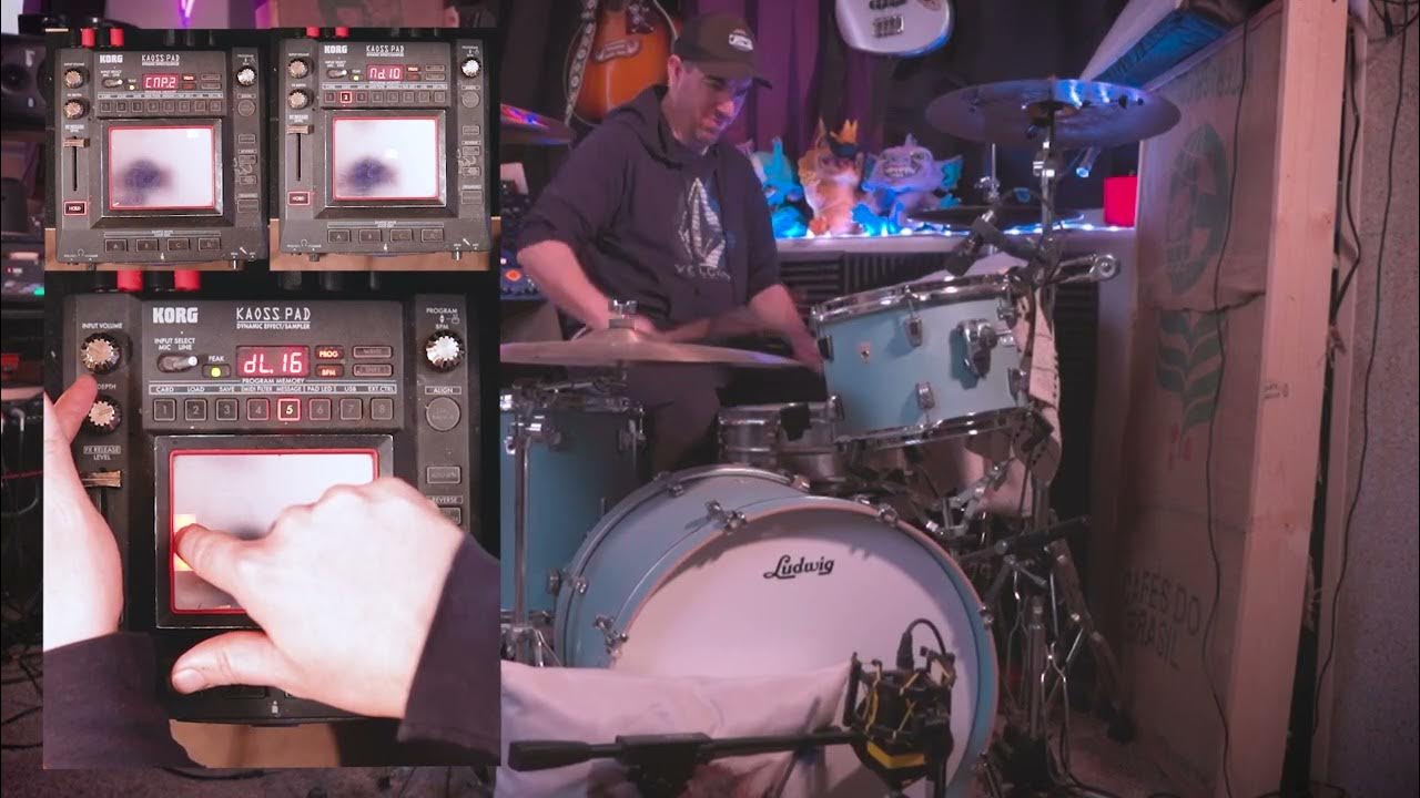 FUZZY DELAY Koass Pad KP3 on Drums YouTube