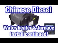 Diesel water heater install difficulties